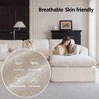 146‘’ L-Shape Sectional Couch 4+1 Extra-Wide Sofa, Deep Chenille Spacious Modular Sofa for Big Living Room