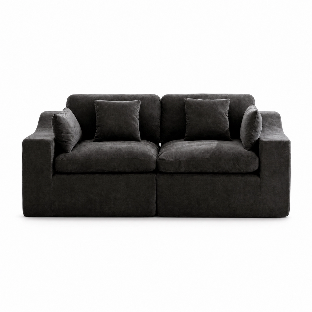 Niusonlan 2-Seater Chenille Cloud Modular Sofa
