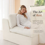 Niusonlan 2-Seater Chenille Cloud Modular Sofa