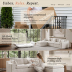 Niusonlan 2-Seater Chenille Cloud Modular Sofa