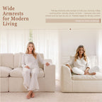 Niusonlan 2-Seater Chenille Cloud Modular Sofa
