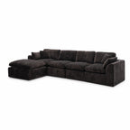 146‘’ L-Shape Sectional Couch 4+1 Extra-Wide Sofa, Deep Chenille Spacious Modular Sofa for Big Living Room